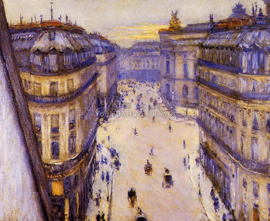 Rue Halevy Seen from the Sixth Floor - 古斯塔夫·卡里伯特